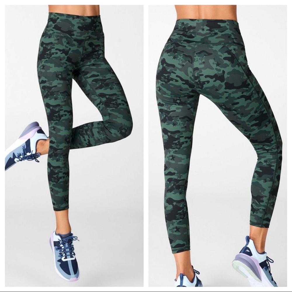 Fabletics Powerhold 7/8 High Waisted Legging Camo
